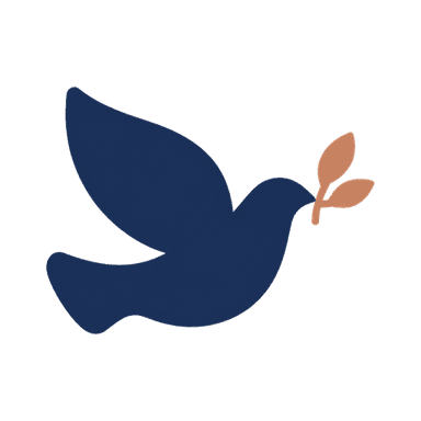 A dove carrying an olive branch